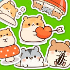 Chunky Hamster Journaling Stickers