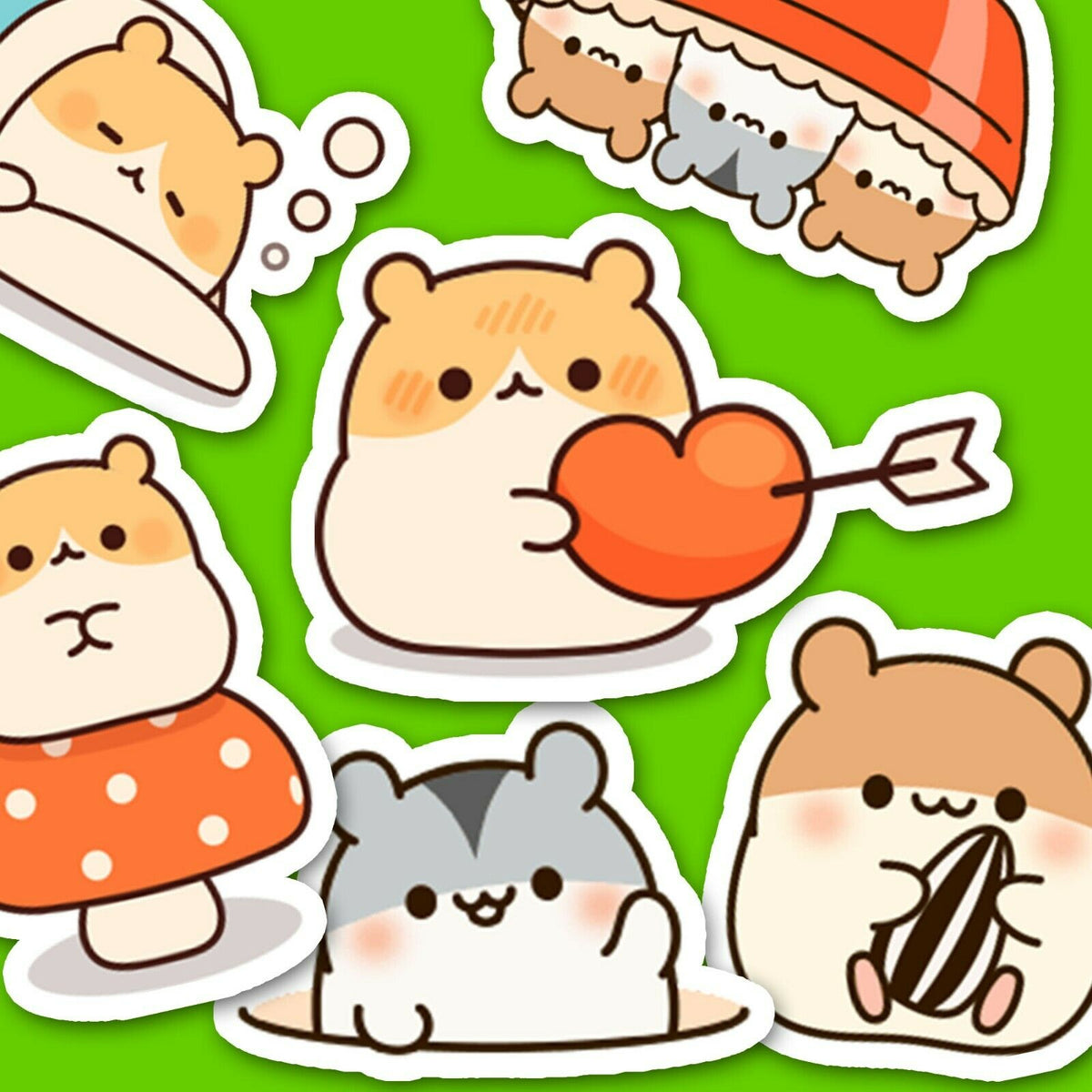 Chunky Hamster Journaling Stickers