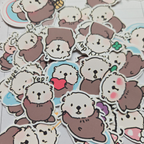 Fluffy Otter Journaling Stickers
