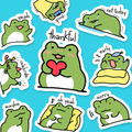 Daily Frogs Journaling Stickers