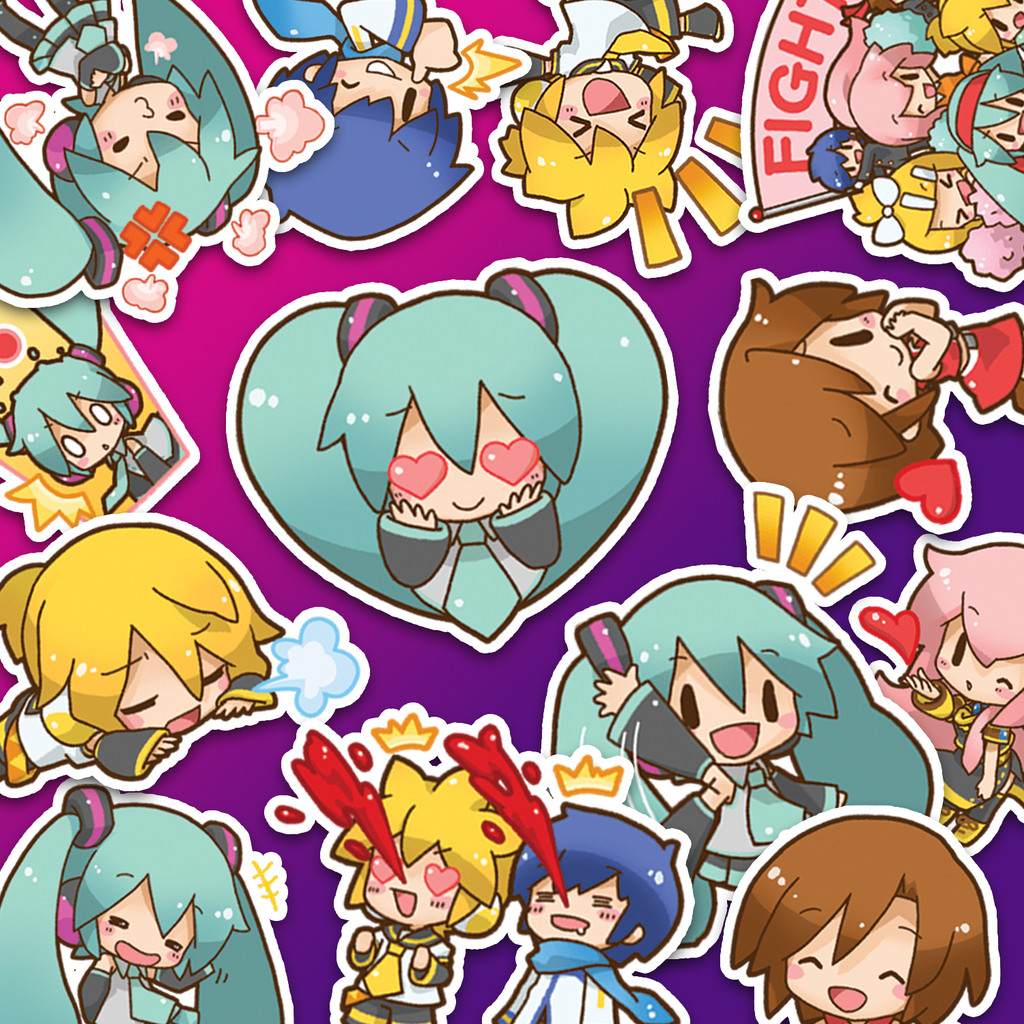 Hatsune Miku & Friends Journaling Stickers
