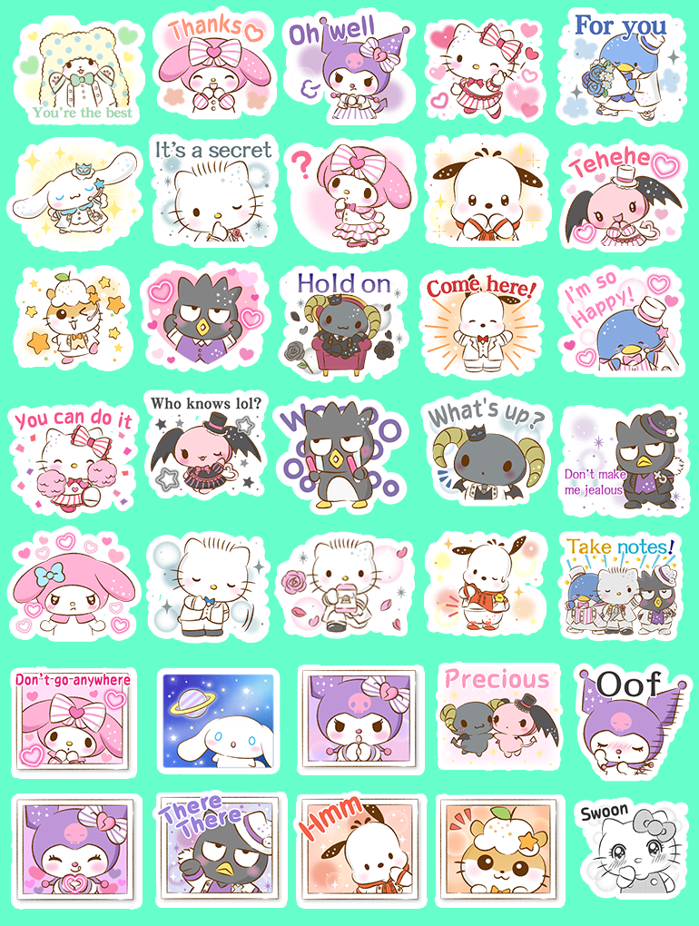 Sanrio Cheer Journaling Stickers
