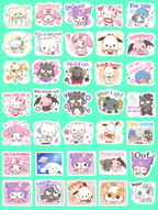 Sanrio Cheer Journaling Stickers