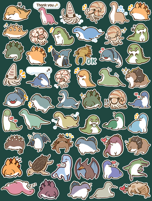 Adorable Dinos Journaling Stickers