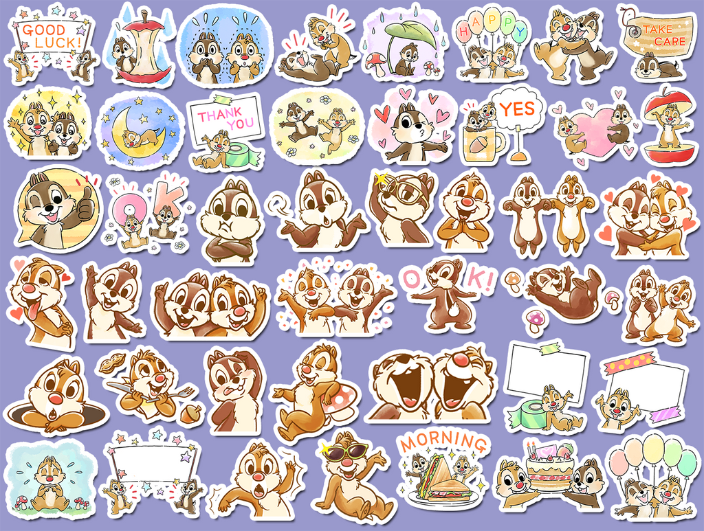 Chip 'n' Dale Journaling Stickers