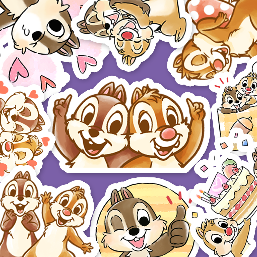 Chip 'n' Dale Journaling Stickers