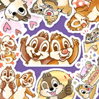 Chip 'n' Dale Journaling Stickers
