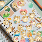 Grumpy Rainfrog Journaling Stickers
