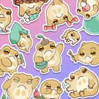 Grumpy Rainfrog Journaling Stickers