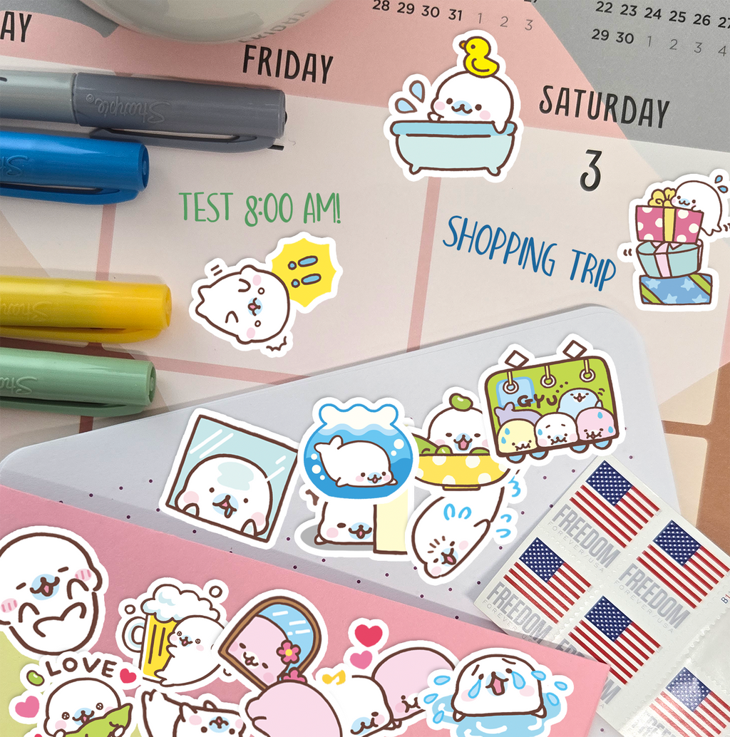 Baby Seal Journaling Stickers