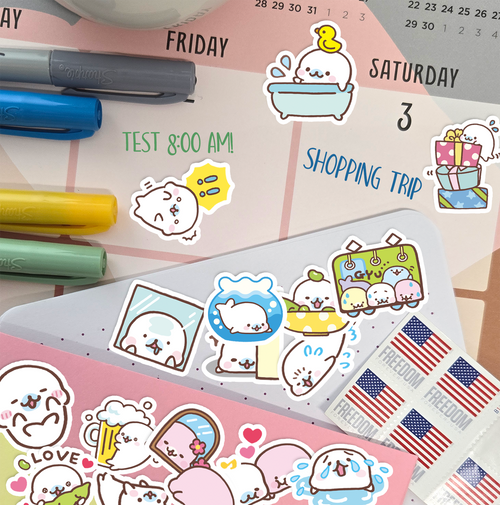 Baby Seal Journaling Stickers