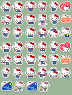 Classic Hello Kitty Journaling Stickers