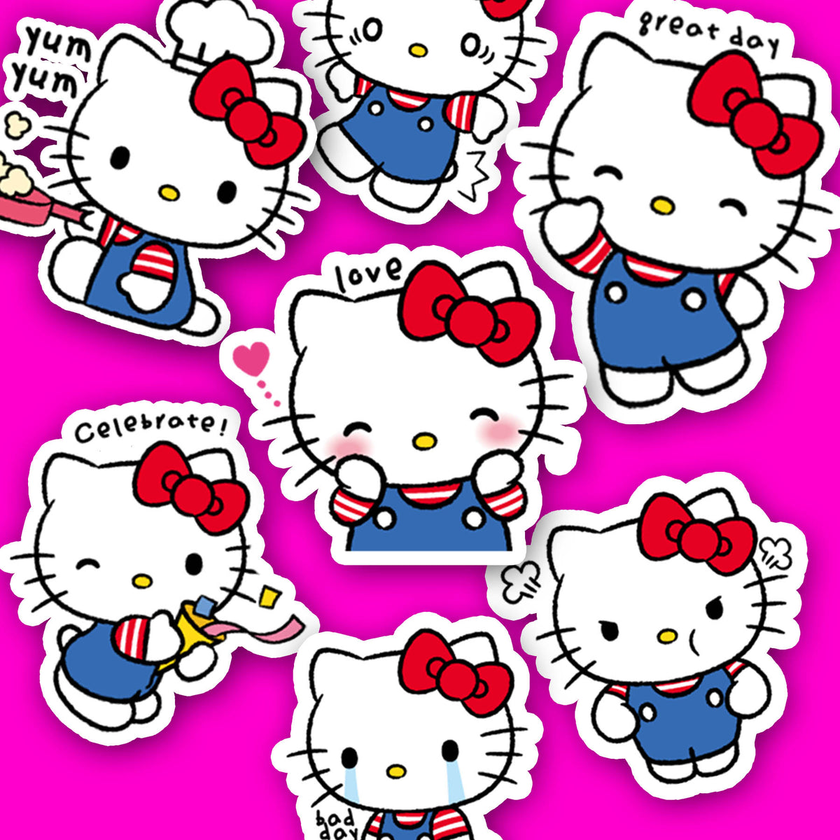Classic Hello Kitty Journaling Stickers
