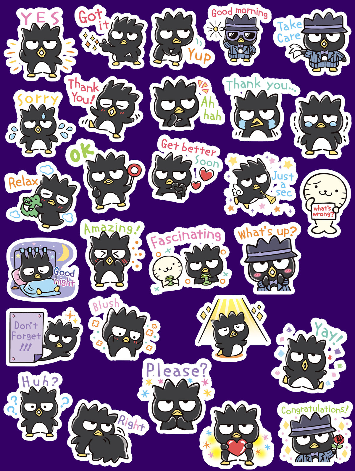 Bad Batz-Maru Journaling Stickers