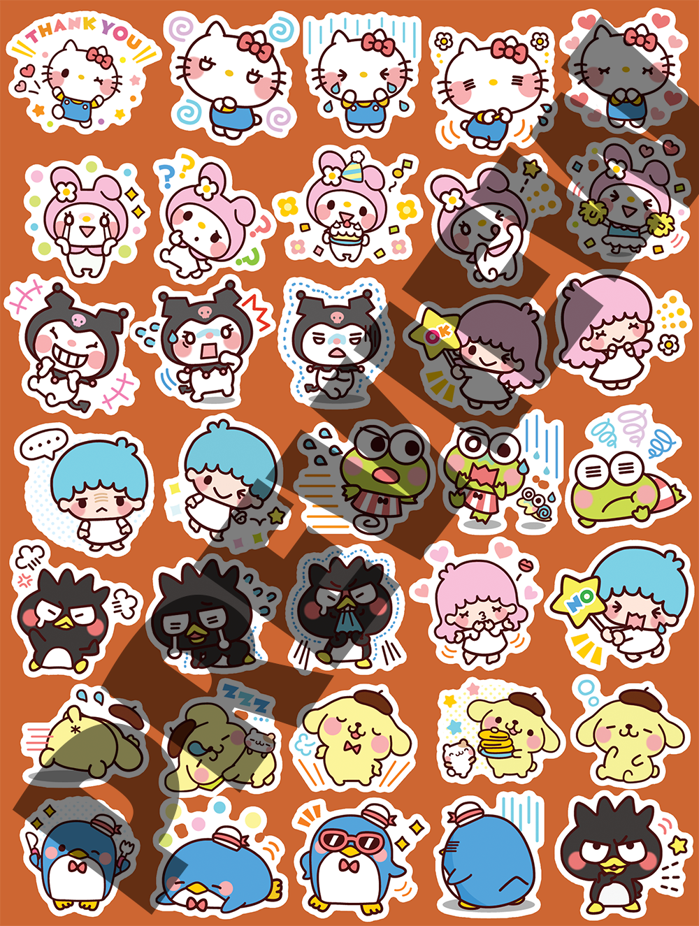 Sanrio Celebration Journaling Stickers