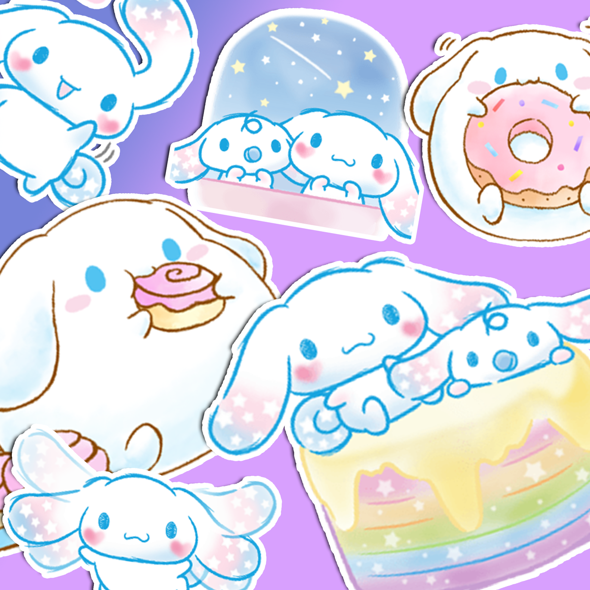 Cinnamoroll Celebration Journaling Stickers