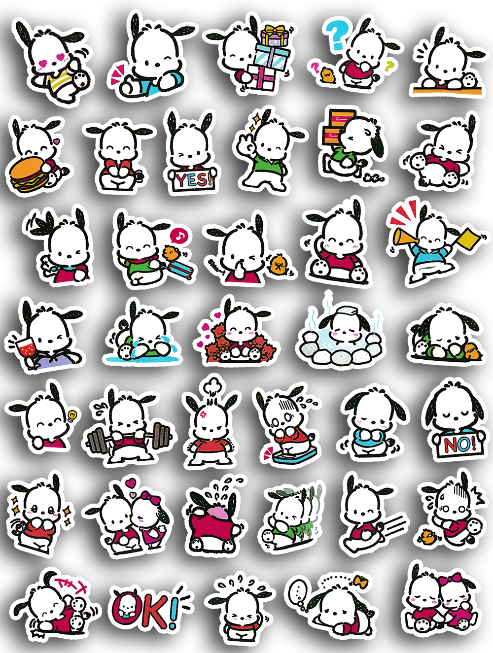 Daily Pochacco Journaling Stickers