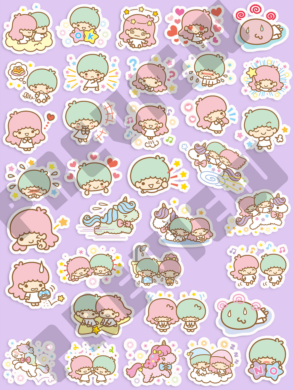 Little Twin Stars Journaling Stickers