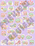 Little Twin Stars Journaling Stickers