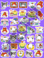 Baby Sanrio Journaling Stickers
