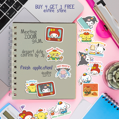Baby Sanrio Journaling Stickers