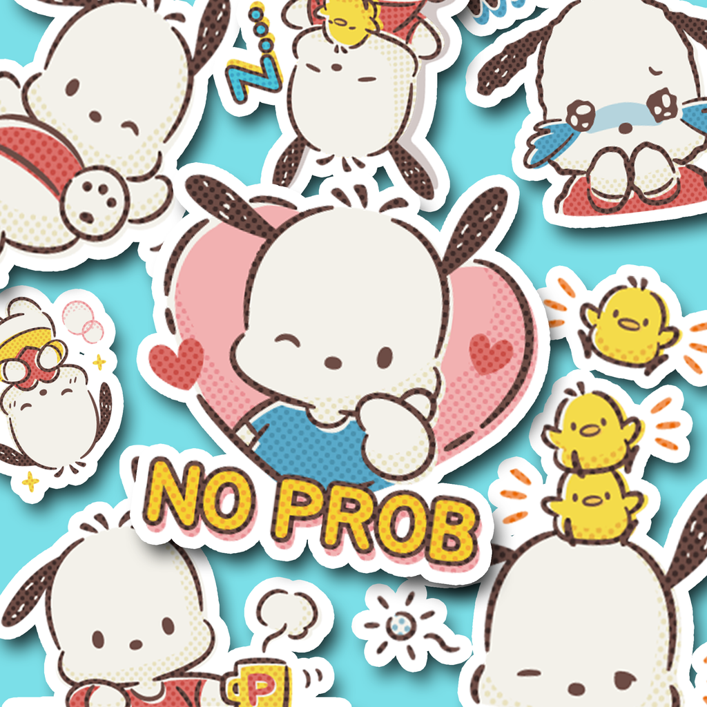 Pochacco Expressions Journaling Stickers