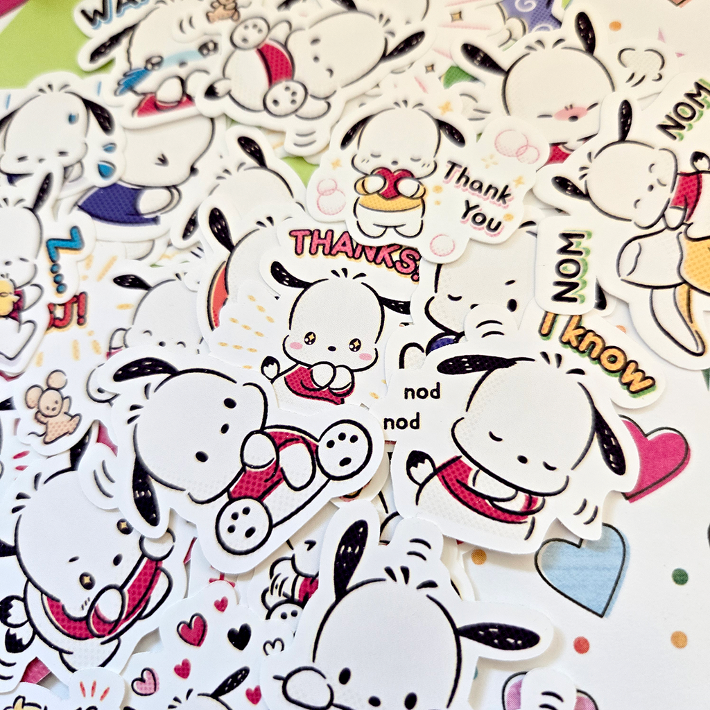 Pochacco Expressions Journaling Stickers