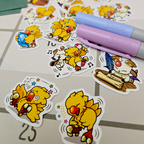 Chocobo and Moogle Journaling Stickers
