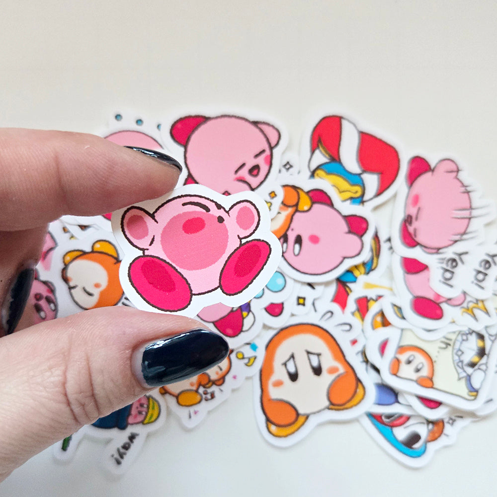 Kirby Puffball Journaling Stickers