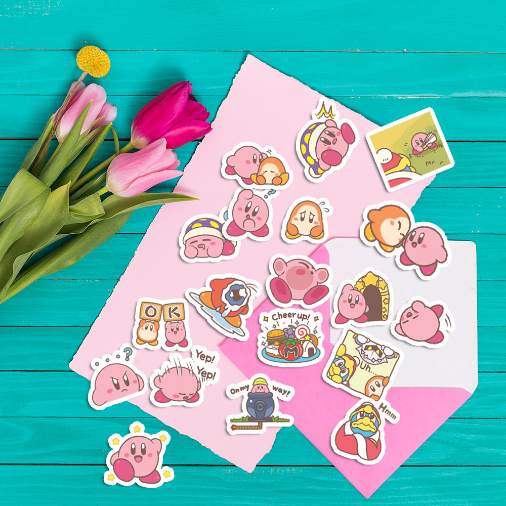 Kirby Puffball Journaling Stickers