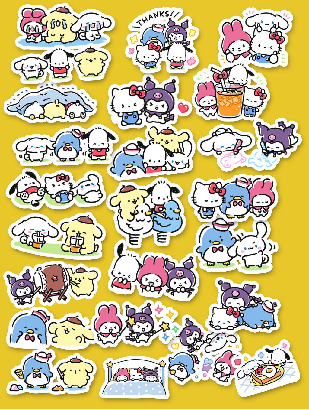 Sanrio Family Journaling Stickers