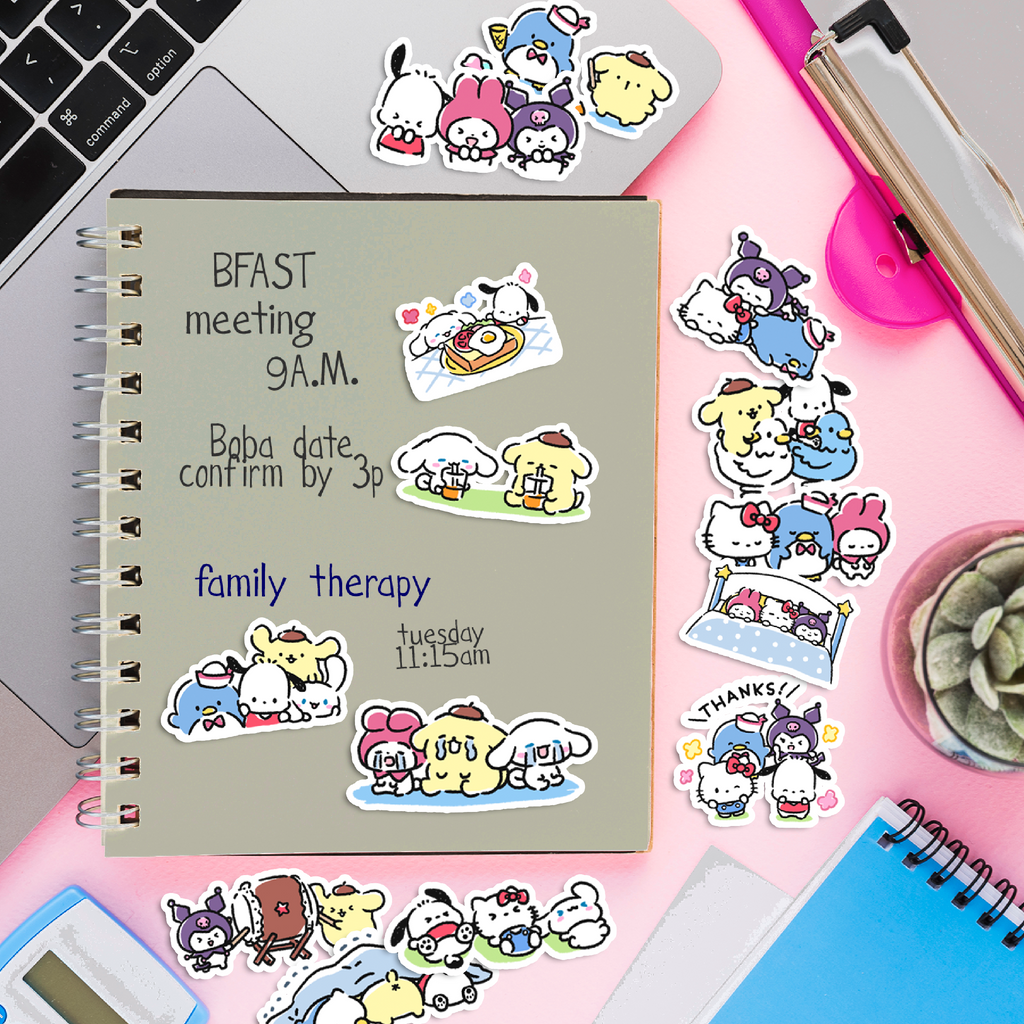 Sanrio Family Journaling Stickers