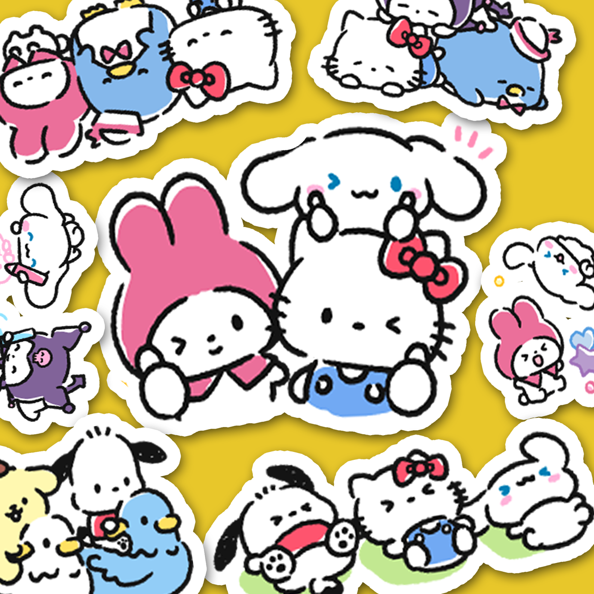Sanrio Family Journaling Stickers