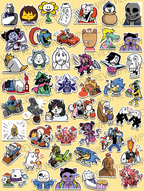 Undertale and Deltarune Journaling Stickers