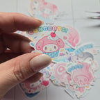 My Melody 50th Anniversary Journaling Stickers