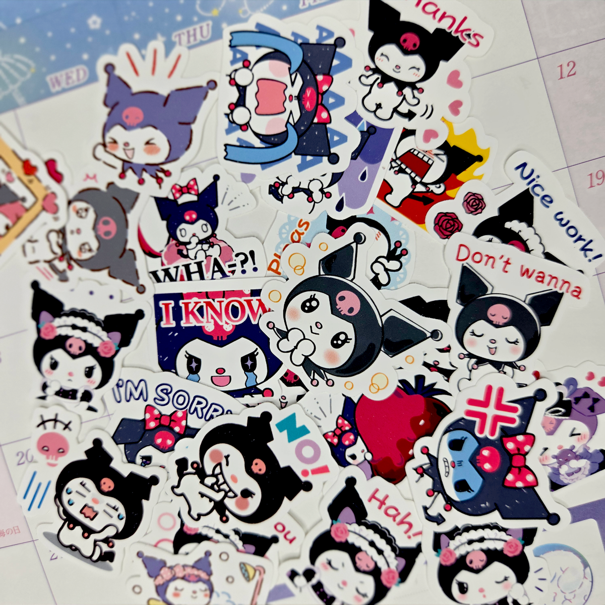 Daily Kuromi Journaling Stickers