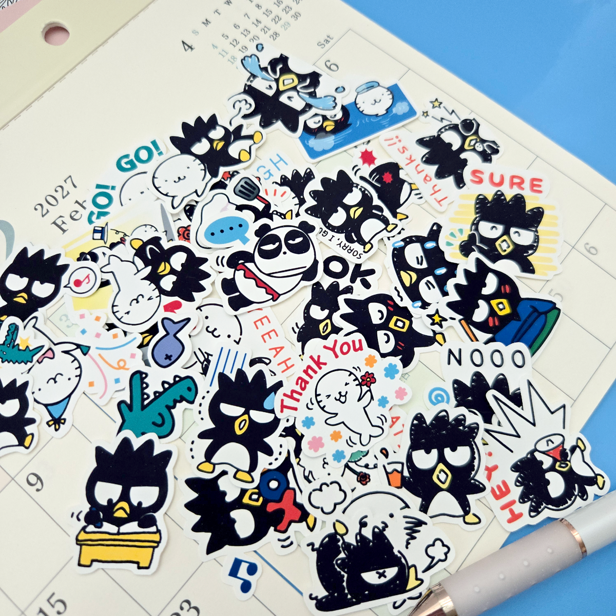 Daily Bad Batz-Maru Journaling Stickers
