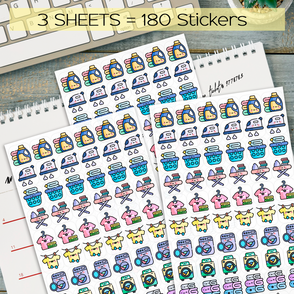 Household Tasks Stickers Choose Your Set
