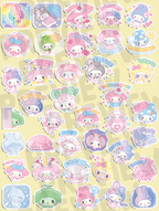 My Melody 50th Anniversary Journaling Stickers