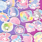 My Melody 50th Anniversary Journaling Stickers