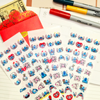Stitch and Angel Emote Stickers