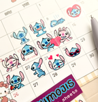 Stitch and Angel Emote Stickers