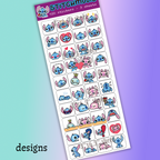 Stitch and Angel Emote Stickers