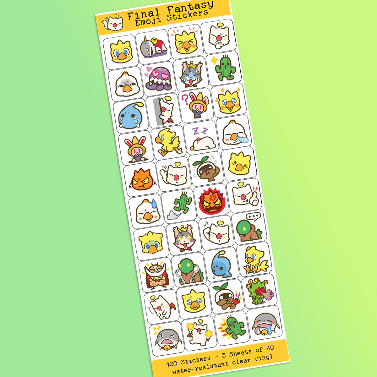 Final Fantasy Emote Stickers