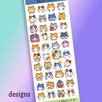 MinMin Kitten Emote Stickers