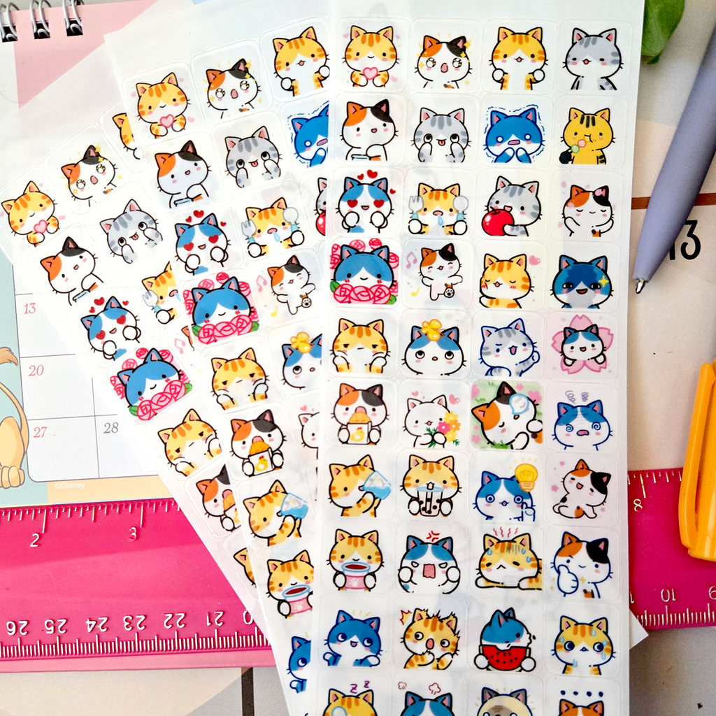 MinMin Kitten Emote Stickers