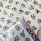 Baby Yoda Grogu Emote Stickers