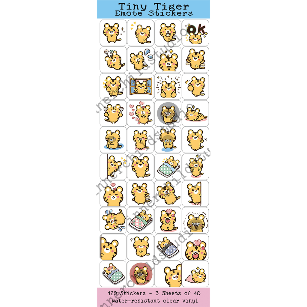 Tiny Tiger Emote Stickers