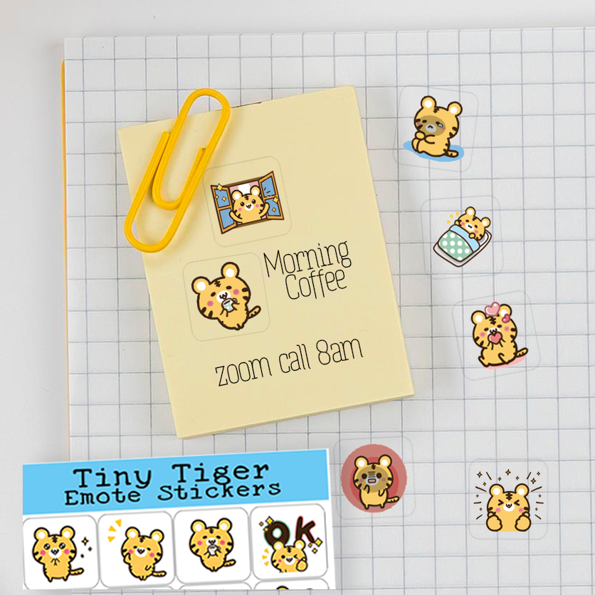 Tiny Tiger Emote Stickers
