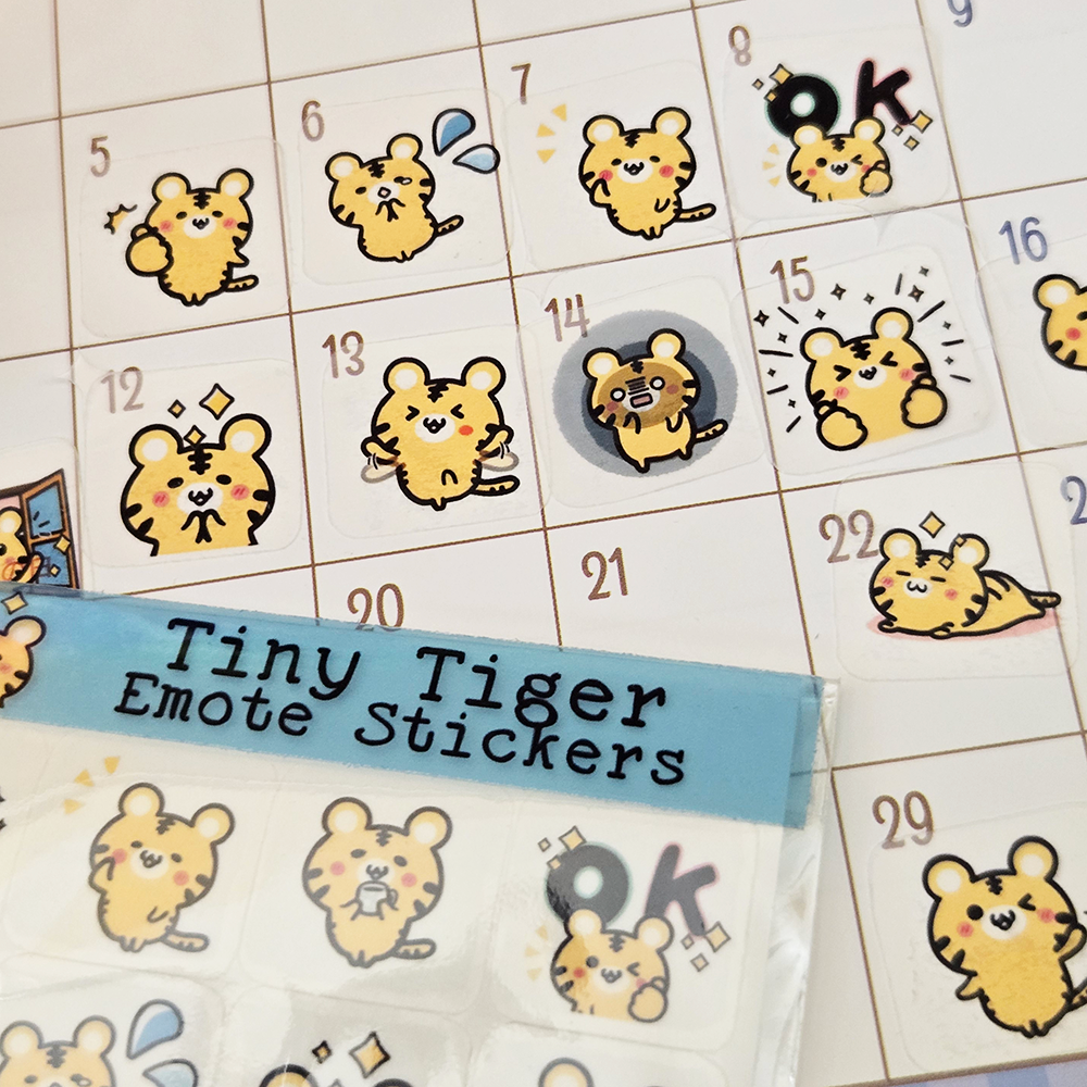 Tiny Tiger Emote Stickers